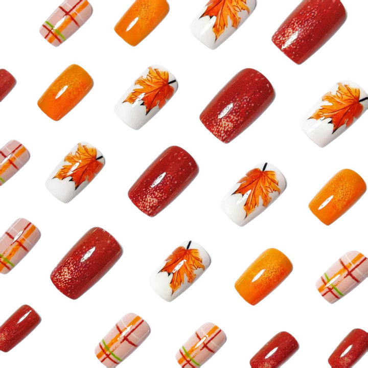 Autumn Leaf Design Nail Art Kalsten