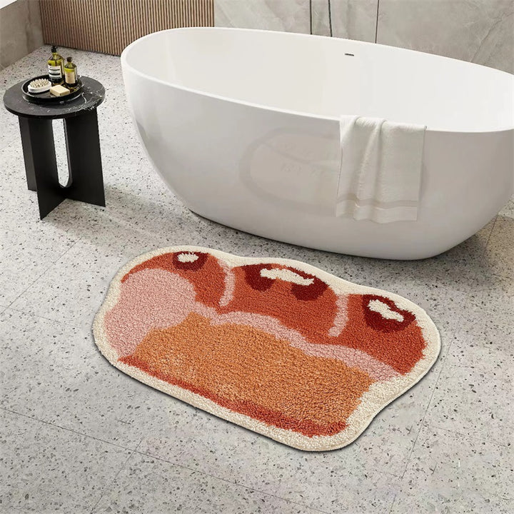 Croissant-Shaped Bath Mat