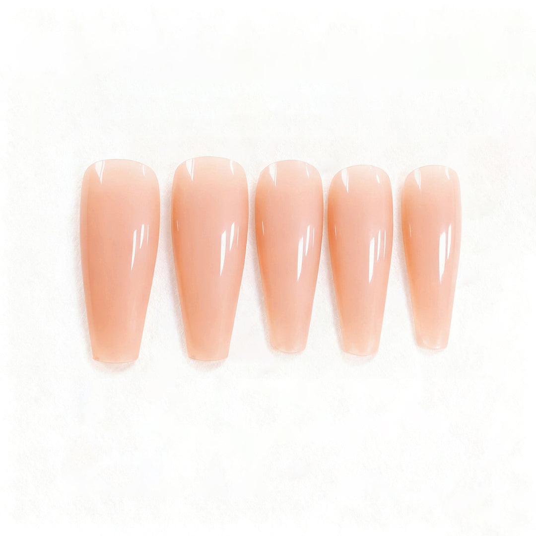 Elegant Glossy Acrylic Nail Extensions Kalsten
