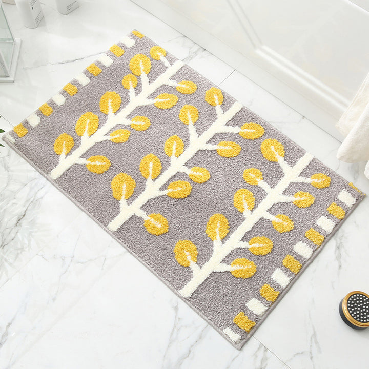 Plush Cat Theme Bath Mat