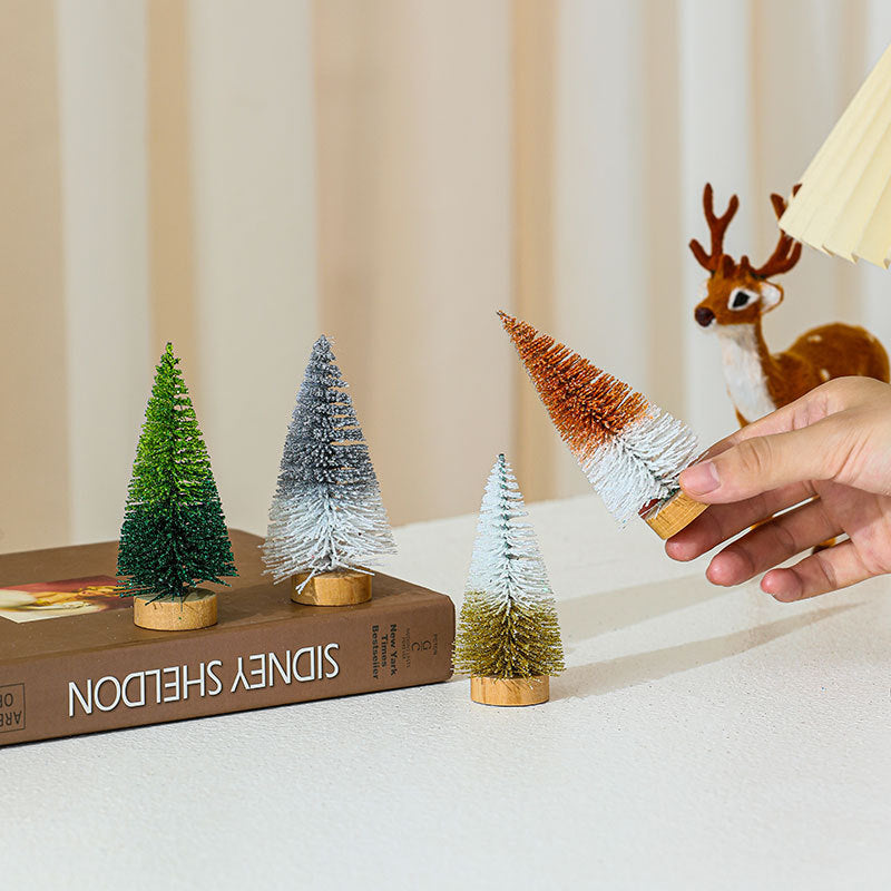 Miniature Christmas Tree Figurines Set Kalsten