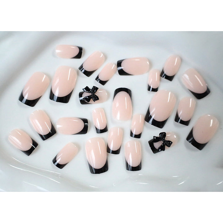 Elegant Bow-Embellished Nail Art Set Kalsten