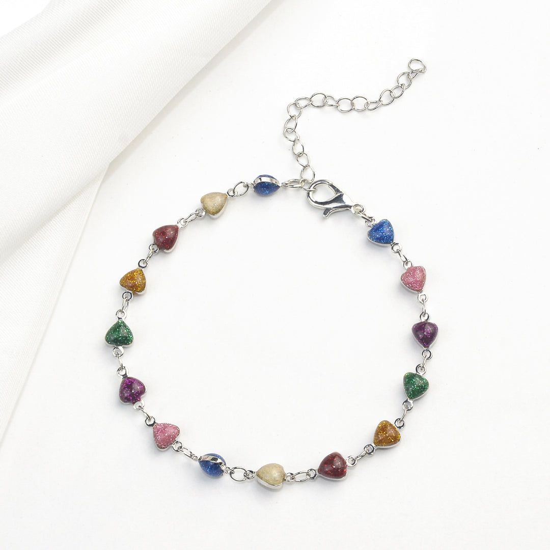 Heart-Shaped Beaded Anklet Kalsten