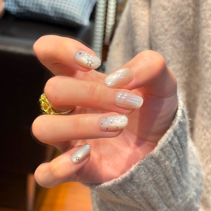 Elegant Stiletto Gel Nail Art Enhancements
