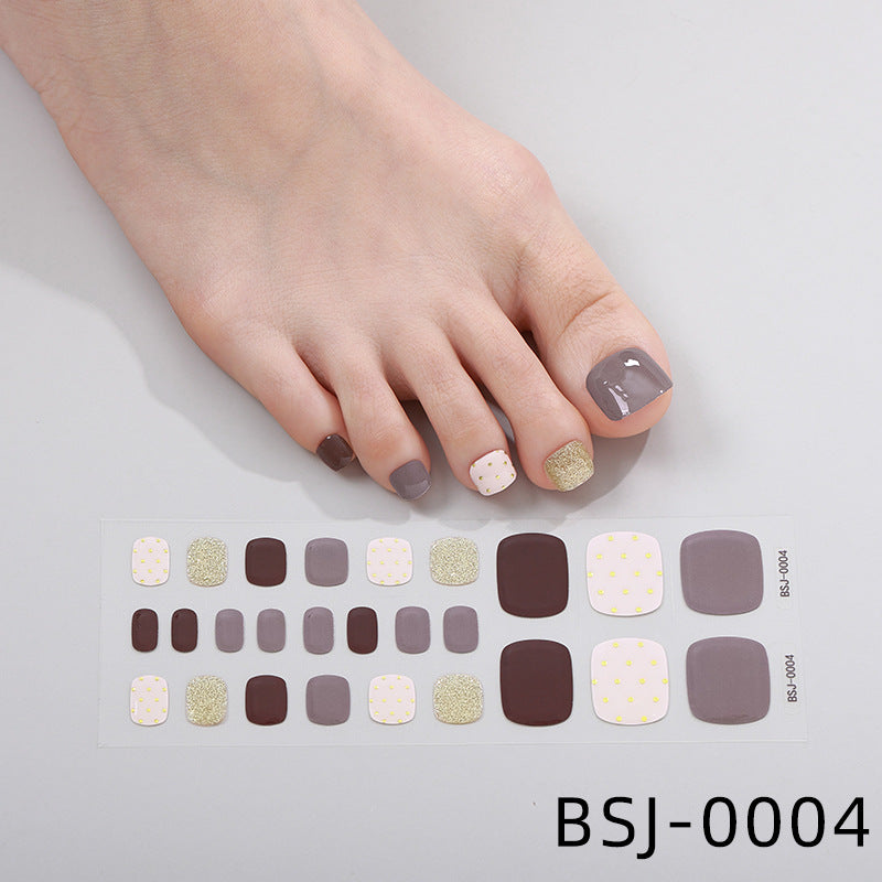 Premium Glittery Toe Nail Wraps
