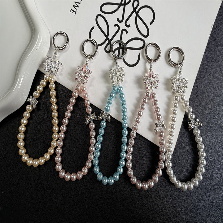 Elegant Pearl Keychain Holder Kalsten