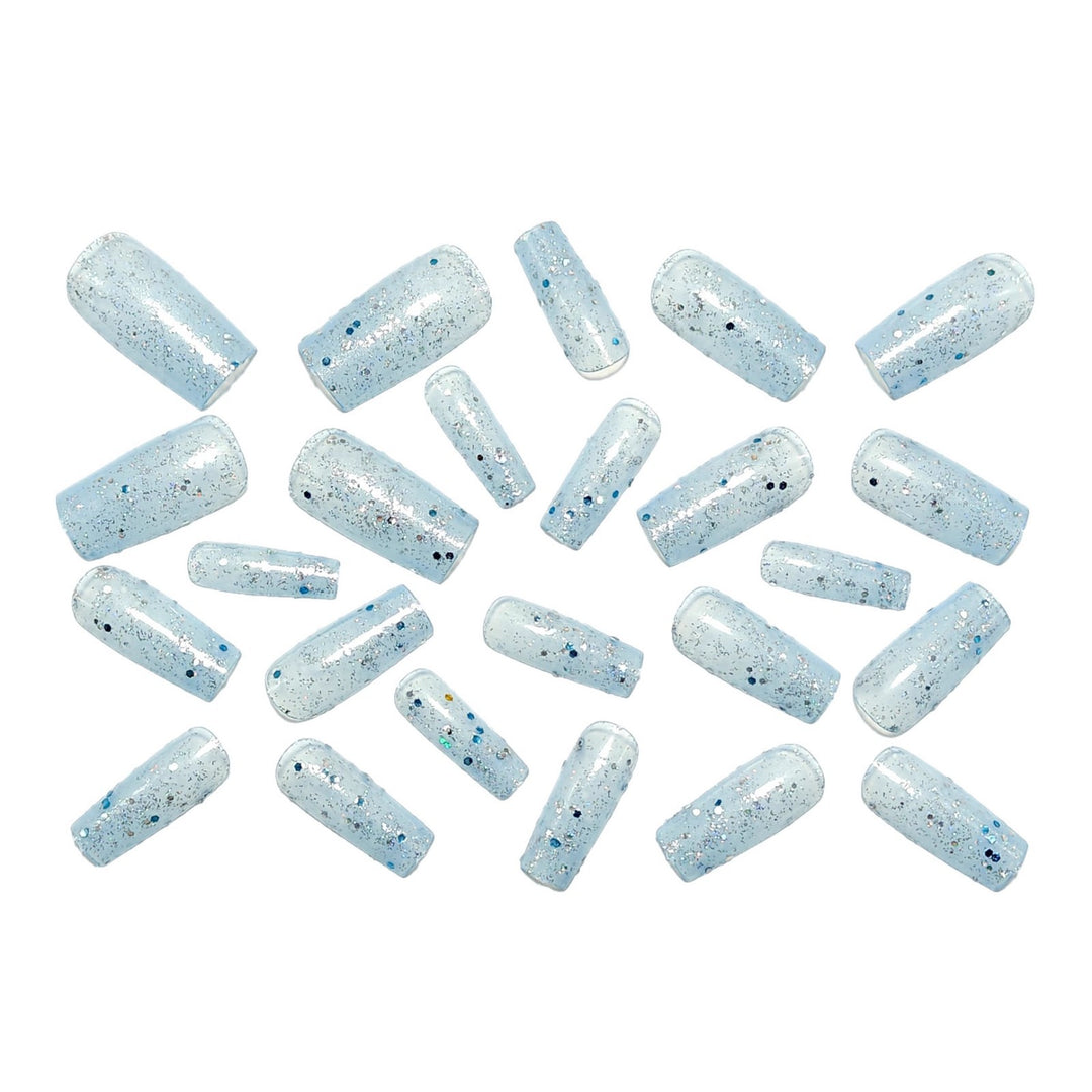 Artificial nails with glitter and glamorous effect Kalsten
