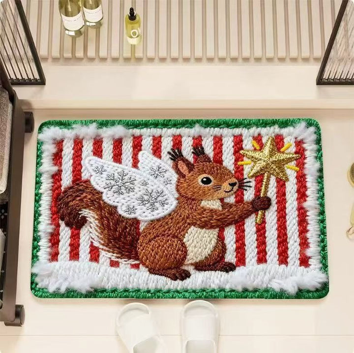Whimsical Holiday-Themed Bath Mat