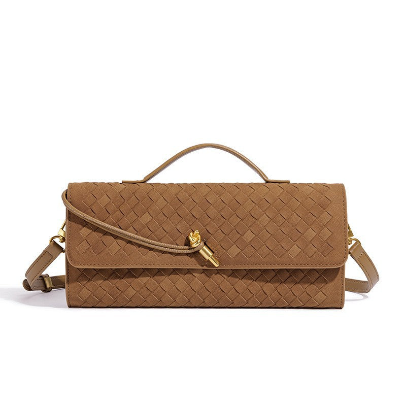 Textured Suede Clutch Bag Kalsten