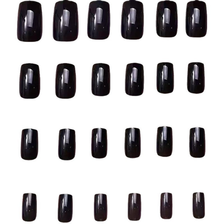 Artificial Nail Set in Shimmering Black Width Kalsten