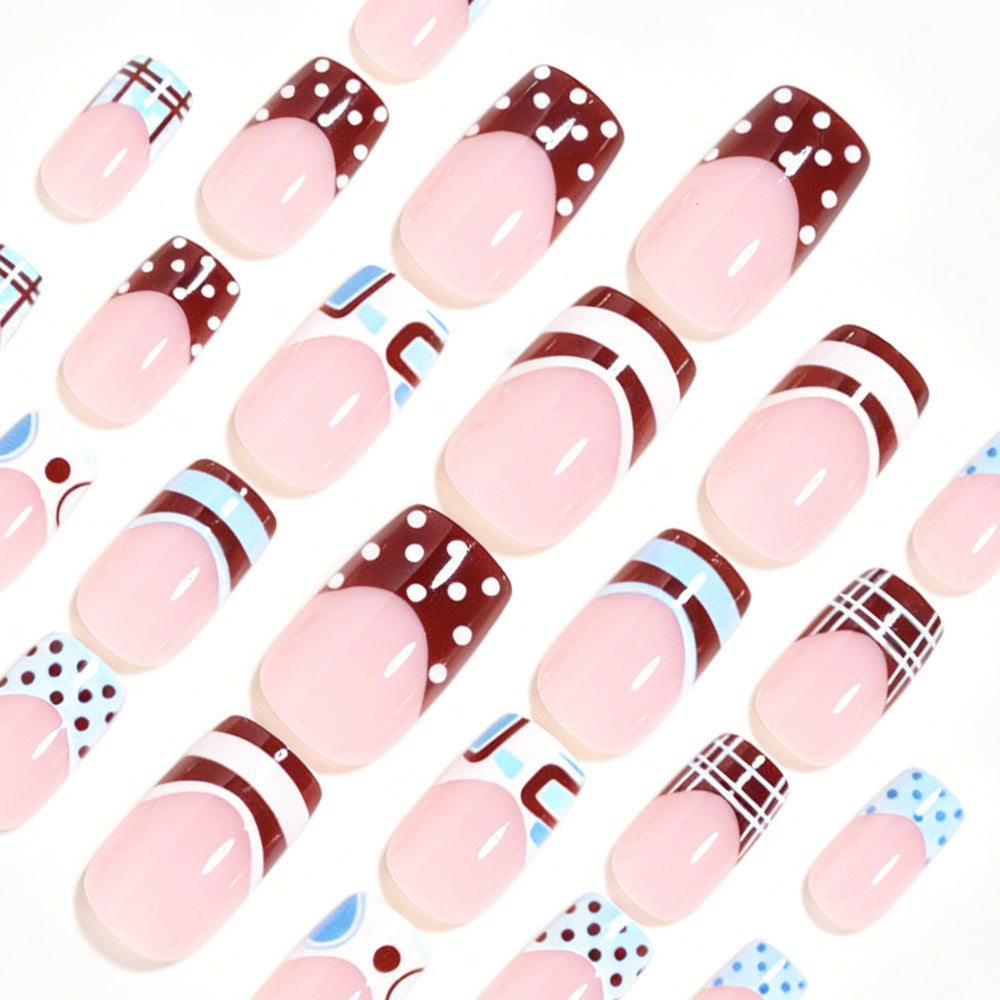 Artistic French Tip Nail Design Kalsten 1788858466