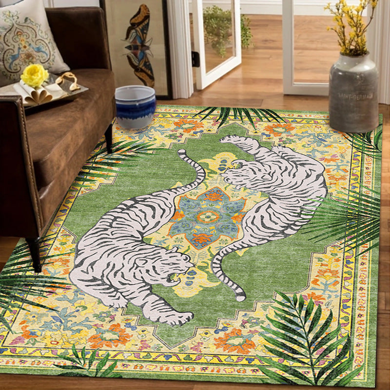 Artistic Tiger-Themed Area Rug