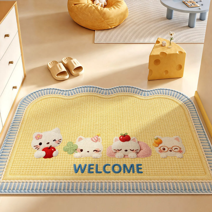 Playful Animal-Themed Bath Mat
