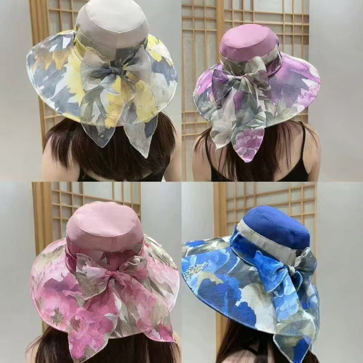 Wide Brim Floral Sun Hat Kalsten