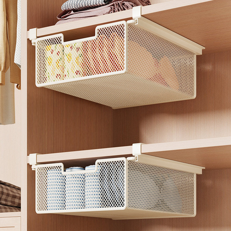 Under-Shelf Pull-Out Mesh Storage Basket