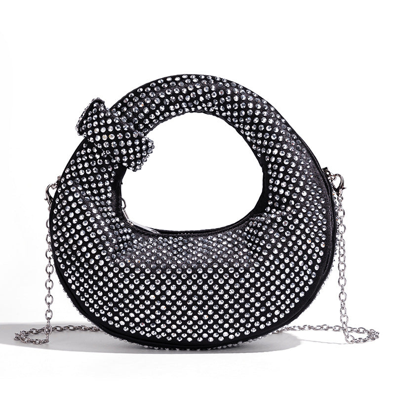 Chic Rhinestone-Embellished Handbag Kalsten