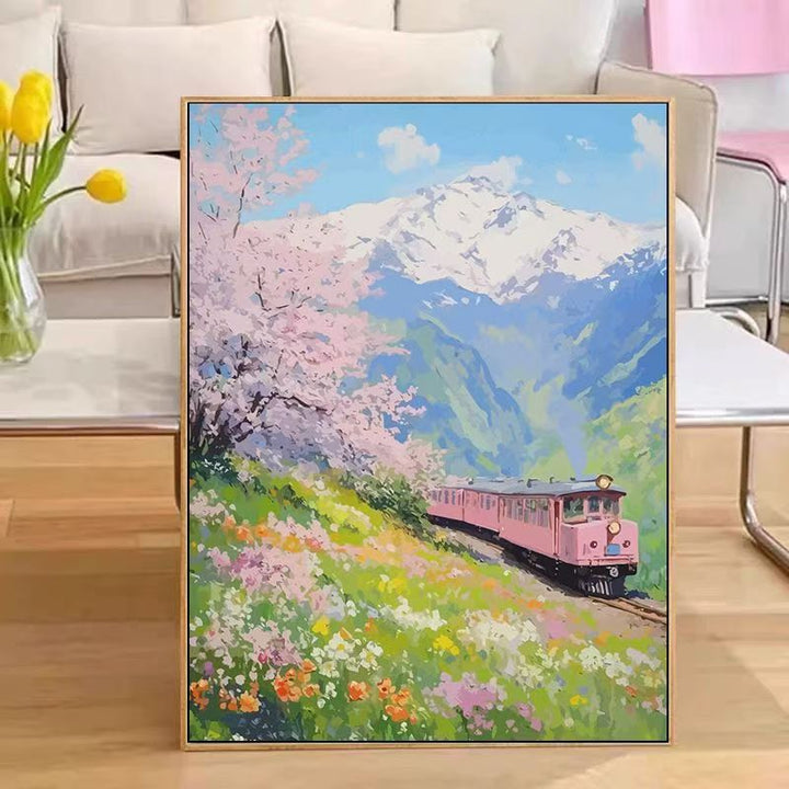 Scenic Train Landscape Wall Art Kalsten