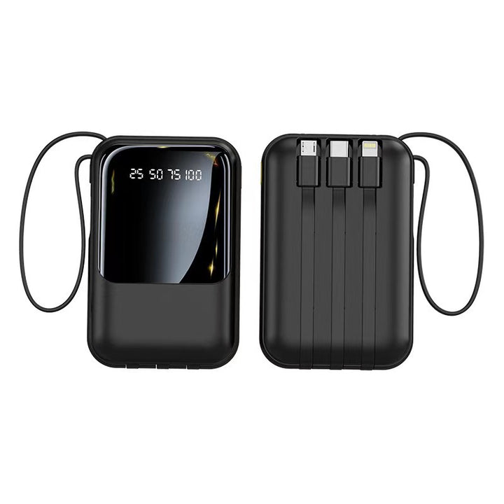 Multifunctional portable charger with integrated cable system Kalsten