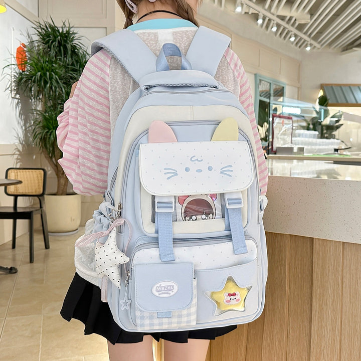 Cute Cat-Themed School Backpack Kalsten