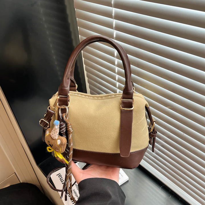 Handcrafted Suede Satchel Bag