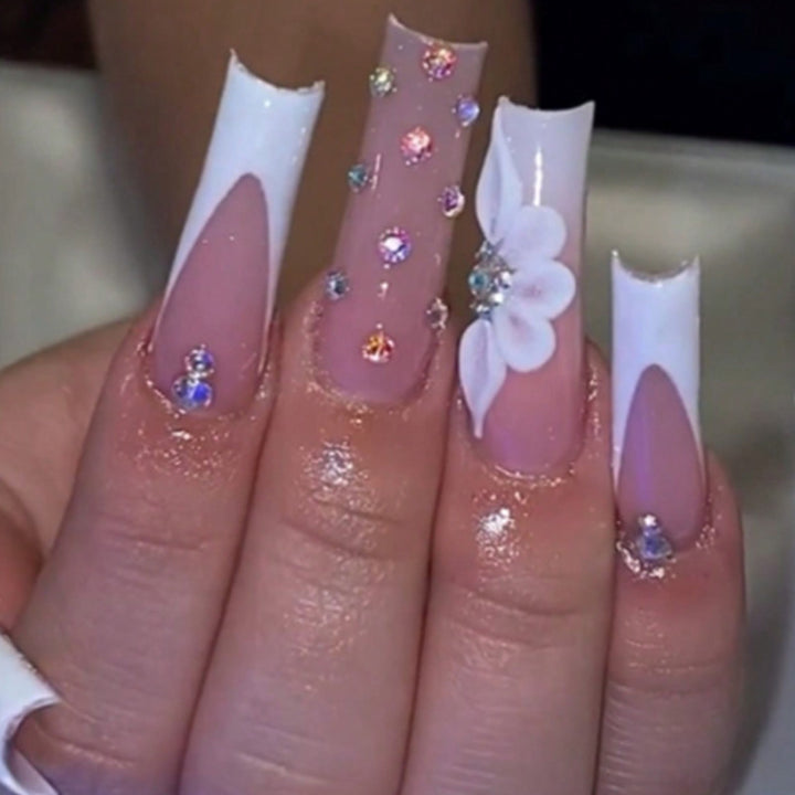 Rhinestone Embellished Nail Art