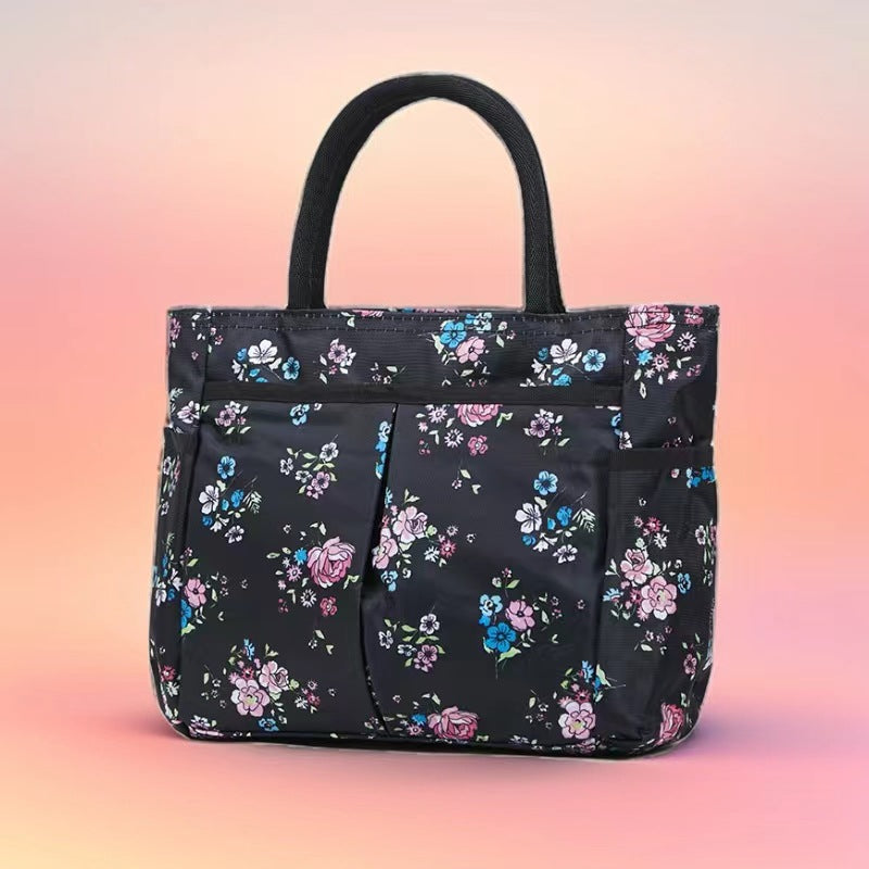 Multi-Pocket Candy Print Tote Bag Kalsten