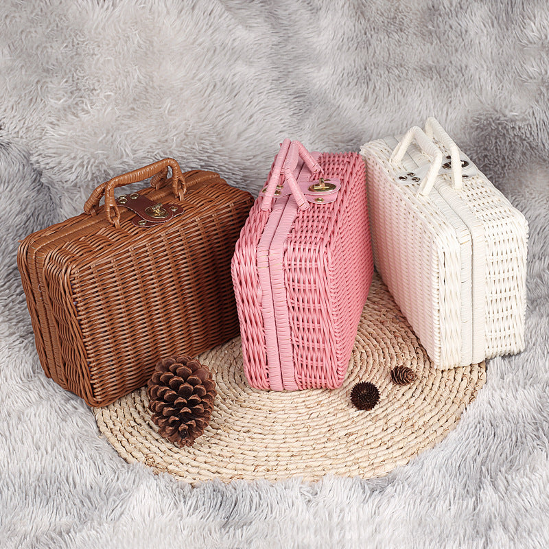 Vintage-Inspired Woven Storage Case Kalsten