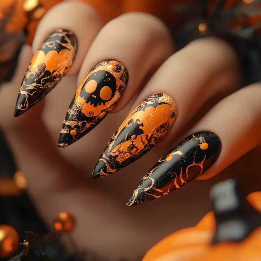 Halloween-Themed Spooktacular Press-On Nails Kalsten