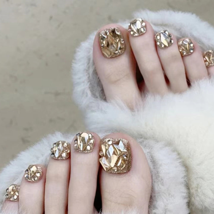 Sparkling Gel Toe Nail Art Kalsten