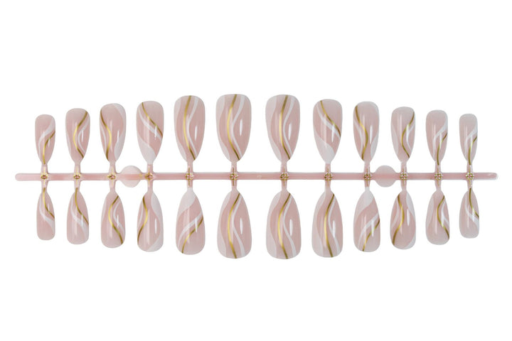 Artificial nail set with elegant curve design Kalsten