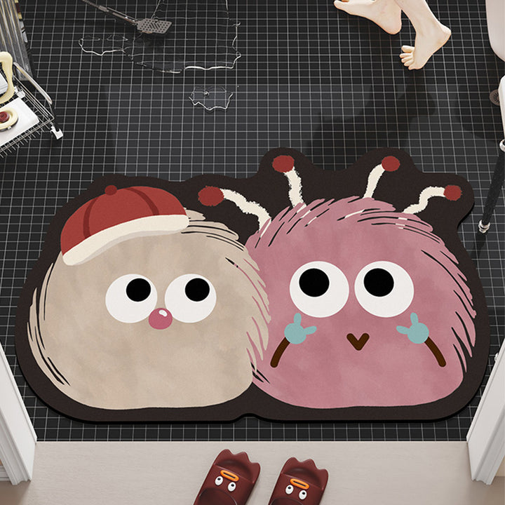 Cartoon-Themed Plush Bath Mat Kalsten
