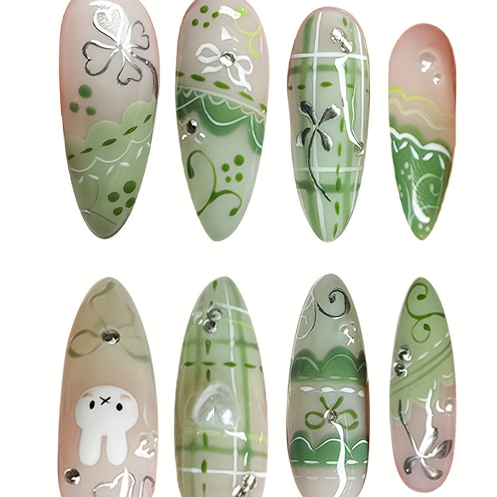 Glamorous Glittery Stiletto Nail Art Kalsten