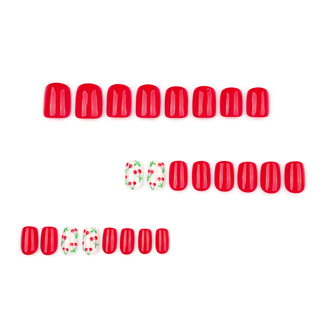 Creative nail art with fruity cherry design Kalsten