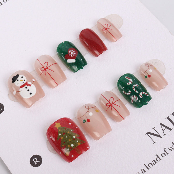 Festive Themed Press-On Nail Set