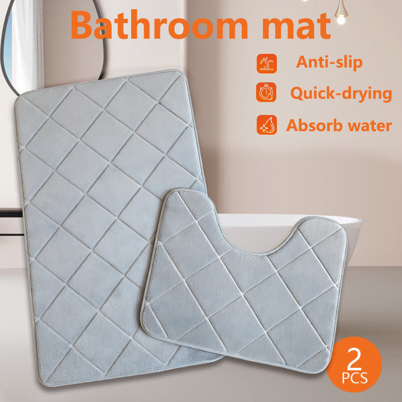 Luxury Quick-Drying Bathroom Mat Set Kalsten