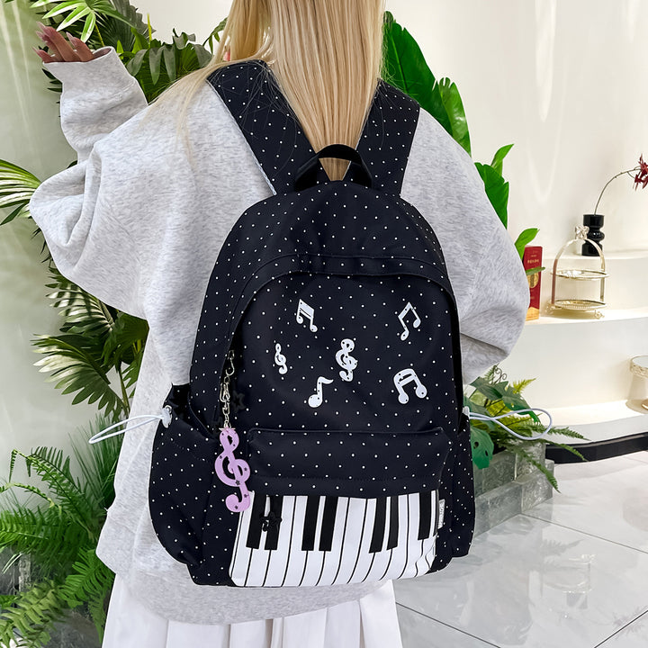 Musical-Themed Graphic Backpack Kalsten