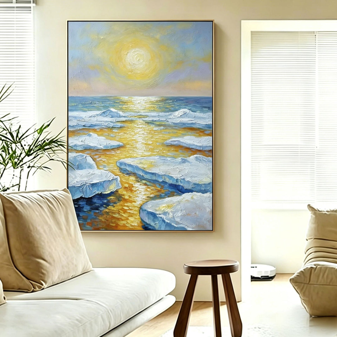 Scenic Ocean Iceberg Canvas Art