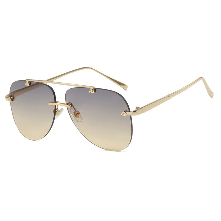 Women's elegant pilot sunglasses with UV protection and reflective lenses Kalsten