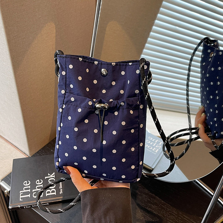 Casual Polka Dot Mini Crossbody Bag