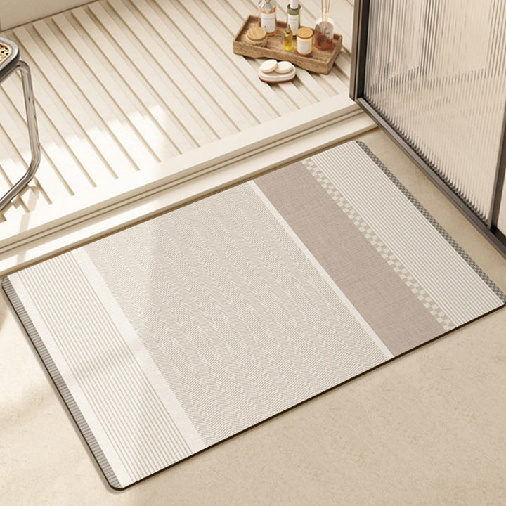 Modern Textured Bath Mat Kalsten