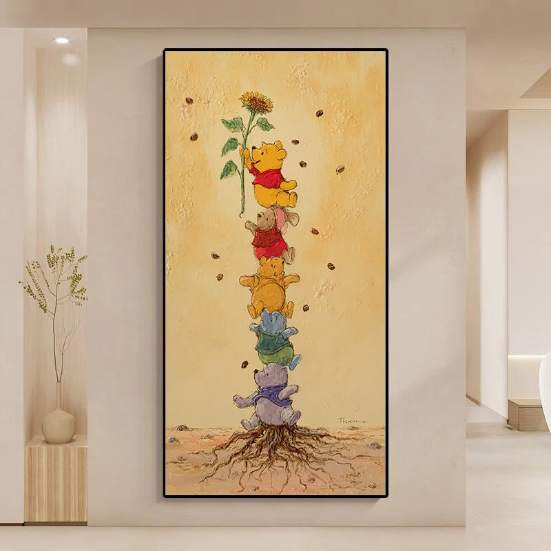 Whimsical Animal Theme Canvas Art