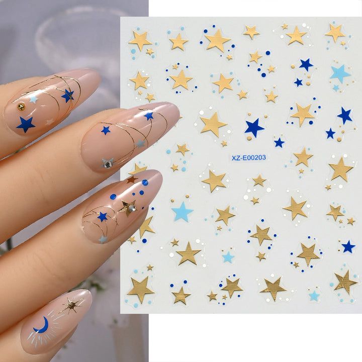 Abstract Wave Nail Art Stickers