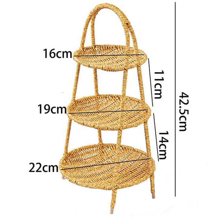 Women Handcrafted Storage Basket with Round Design Kalsten