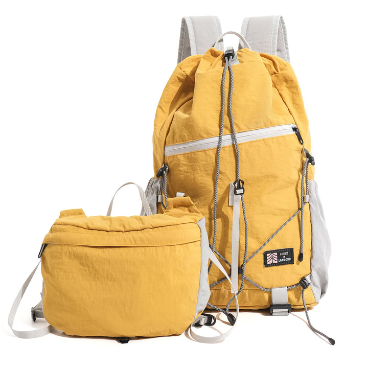 Lightweight Multi-Pocket Backpack with Detachable Pouch Kalsten