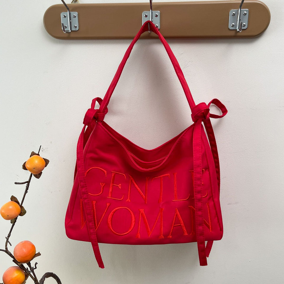 Stylish Satin Bucket Bag Kalsten