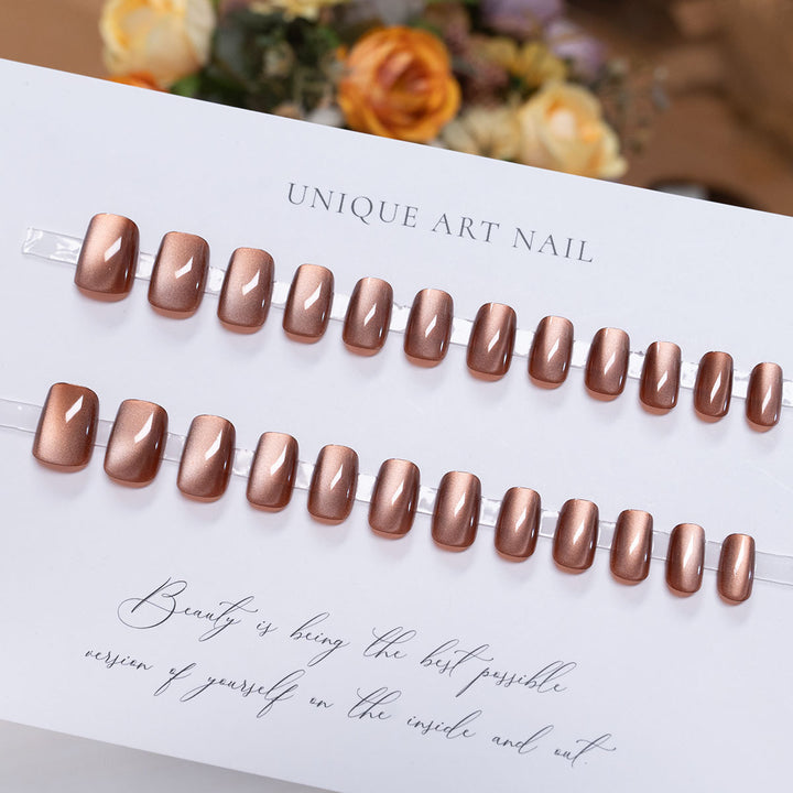 Glossy Square Nail Art Extensions