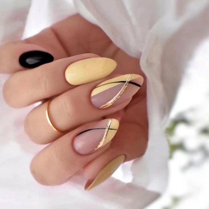 Elegant Geometric Nail Art