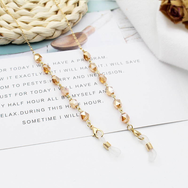 Crystal-Embellished Eyewear Chain Kalsten
