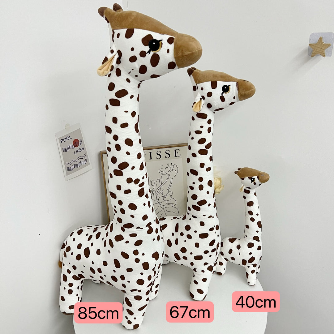 Oversized Plush Giraffe Family Floor Toy