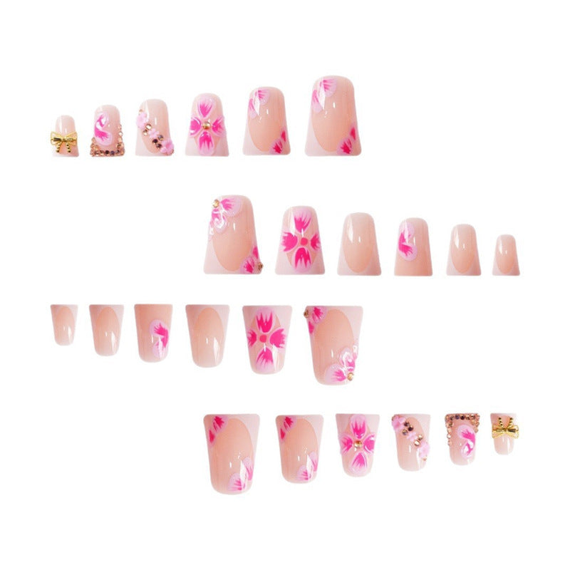 Floral Decorative Acrylic Nail Design Kalsten